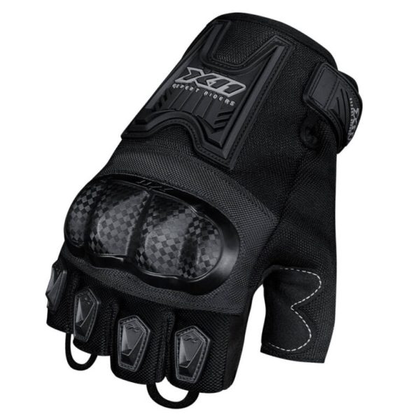 Luva X11 Blackout 2 Feminina 1/2 Dedo