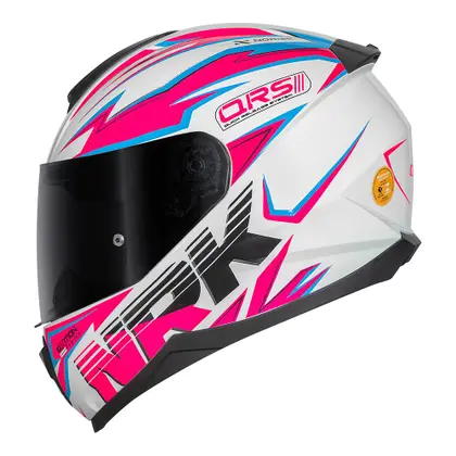 Capacete Norisk Razor Ghost - Branco & Rosa