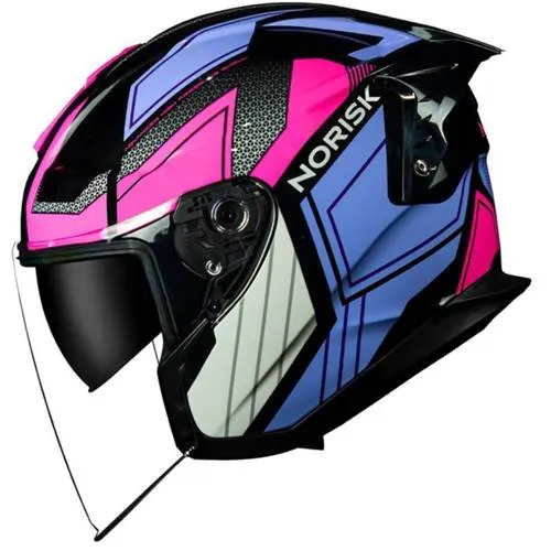 Capacete Norisk Downtown Provenza - Preto & Rosa