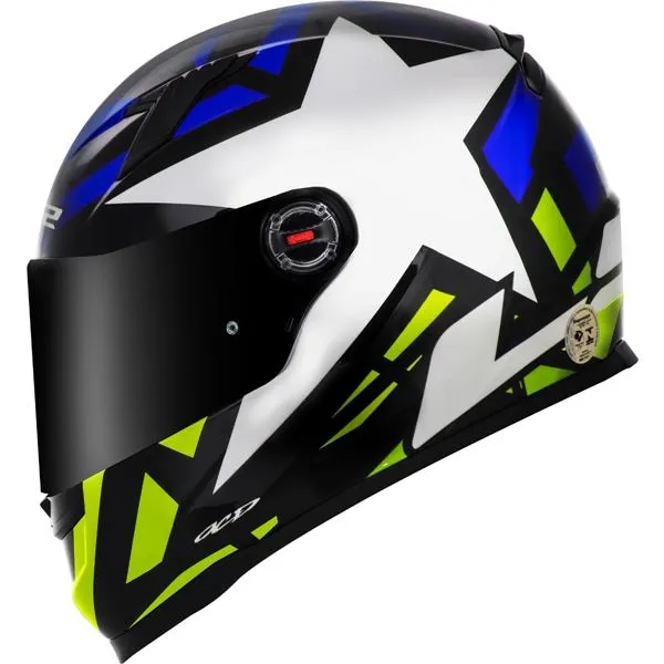 Capacete LS2 FF358 STARWAR Azul & Amarelo