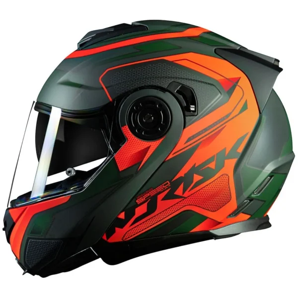 Capacete Norisk FF345 Speedmax – Verde & Laranja