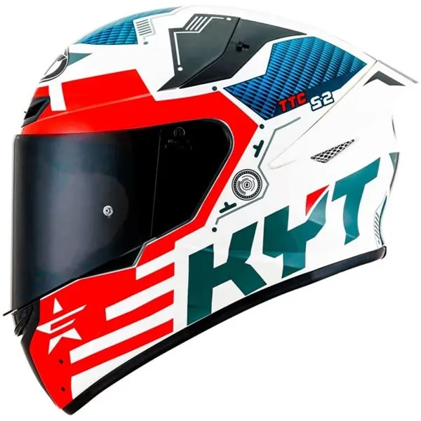 Capacete KYT TT Course Fuselage – Vermelho