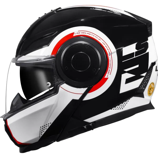 Capacete LS2 FF902 Scope Arch Branco & Vermelho