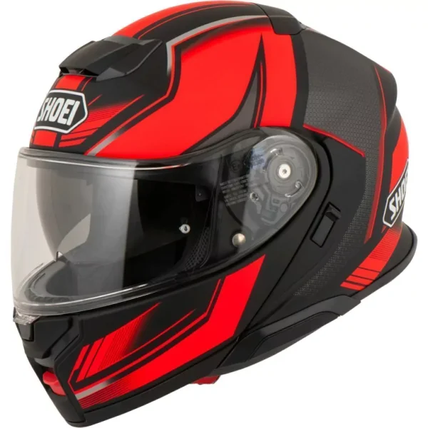 Capacete Shoei Neotec 3 Grasp TC-10 – Preto/Vermelho (Articulado)