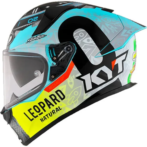 Capacete KYT R2R Dennis Foggia Misano 2022 - Preto & Azul