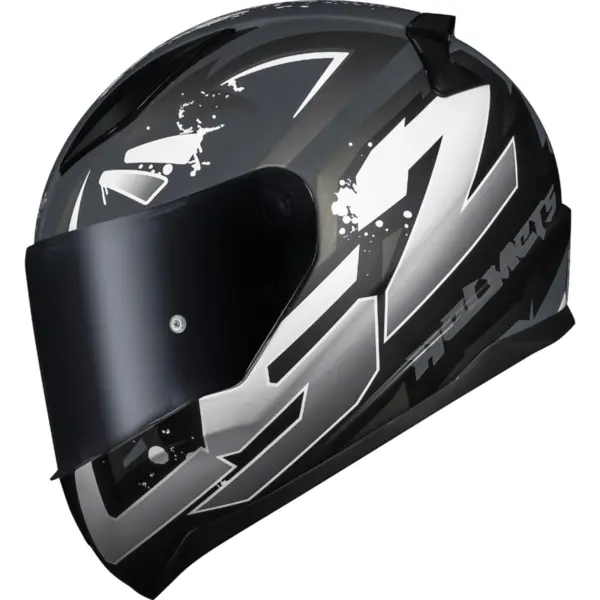 Capacete LS2 FF353 Rapid Tagline Preto & Cinza Fosco