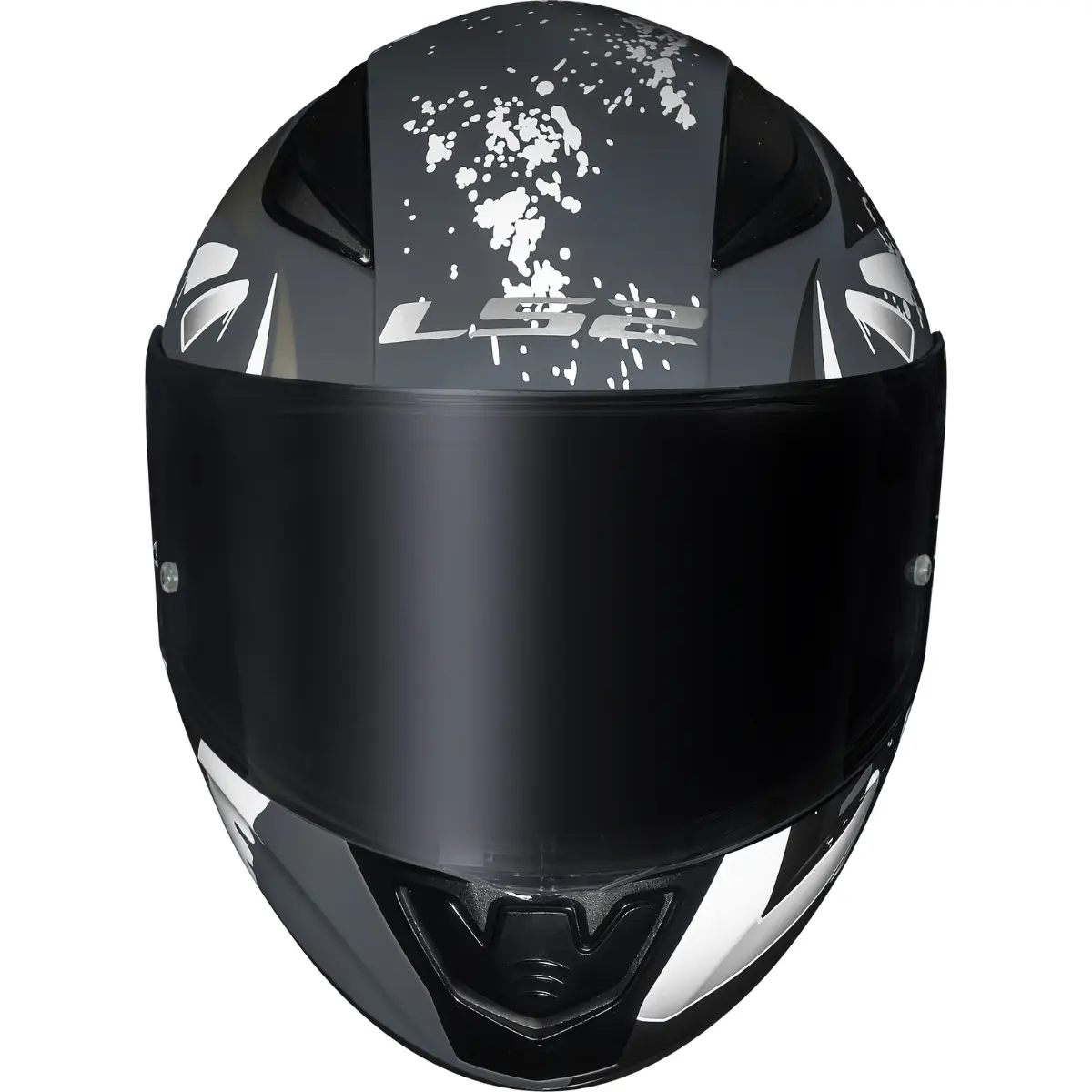 Capacete LS2 FF353 Rapid Tagline Preto & Cinza Fosco - Imagem 2