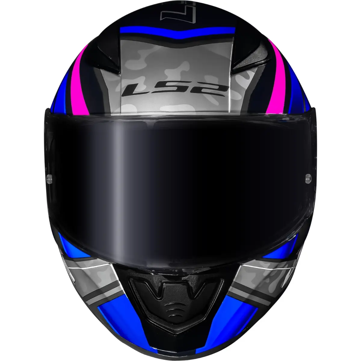 Capacete LS2 FF353 Rapid UFO Rosa & Azul - Imagem 2