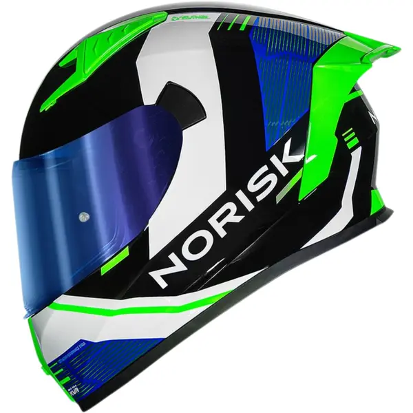 Capacete Norisk Flow Run - Preto/Branco/Verde