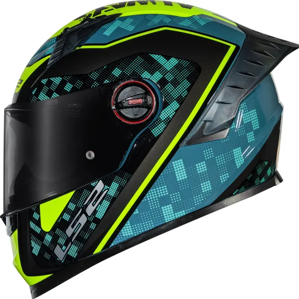 Capacete LS2 FF358 Pro Striker Azul & Amarelo