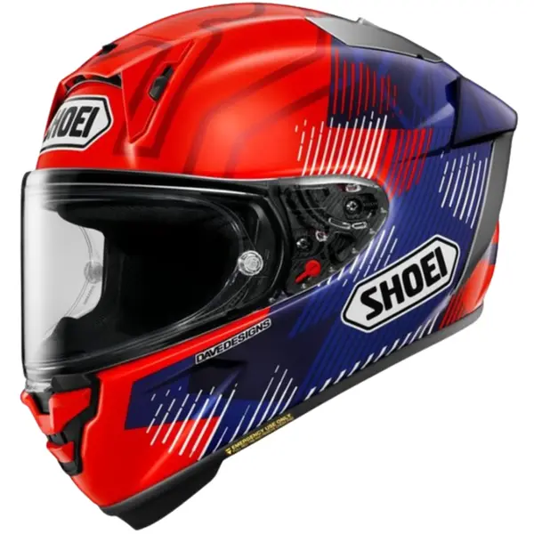 Capacete Shoei X-SPR Pro Marquez 8 TC-1 - Vermelho & Azul
