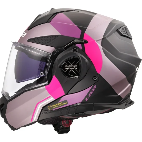 Capacete LS2 FF901 Advant X Ultra Cinza & Roxo