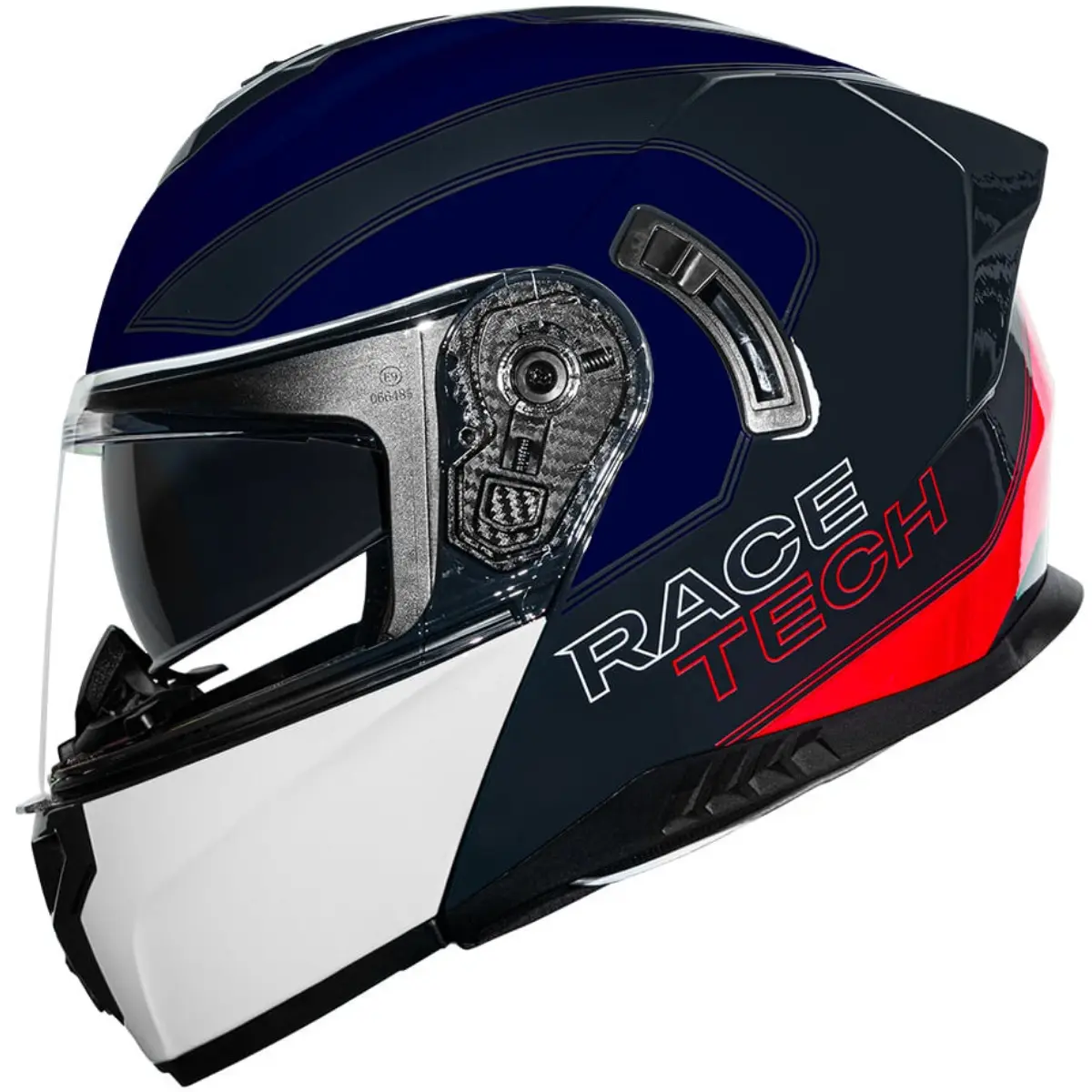 Capacete Race Tech Signal Active Azul & Branco