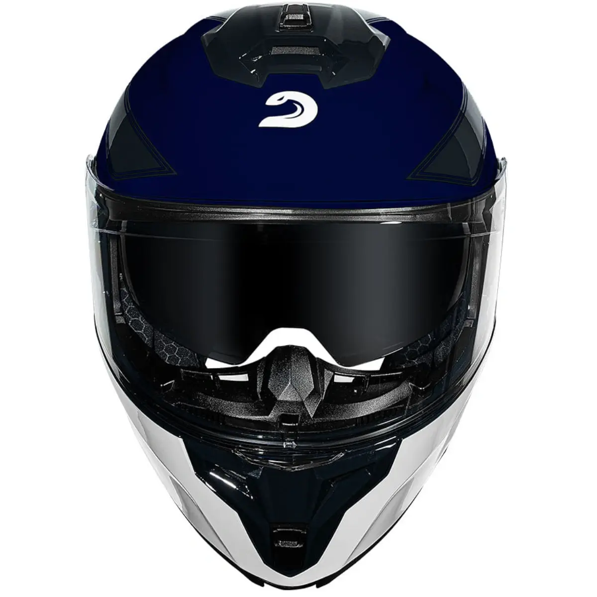 Capacete Race Tech Signal Active Azul & Branco - Imagem 2