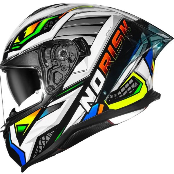 Capacete Norisk Strada II Reptel - Vermelho & Azul