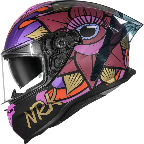 Capacete Norisk Strada II Lotus - Preto Fosco & Rosa