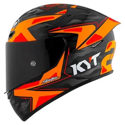 Capacete KYT TT Course Antonelli 2022 - Preto & Laranja