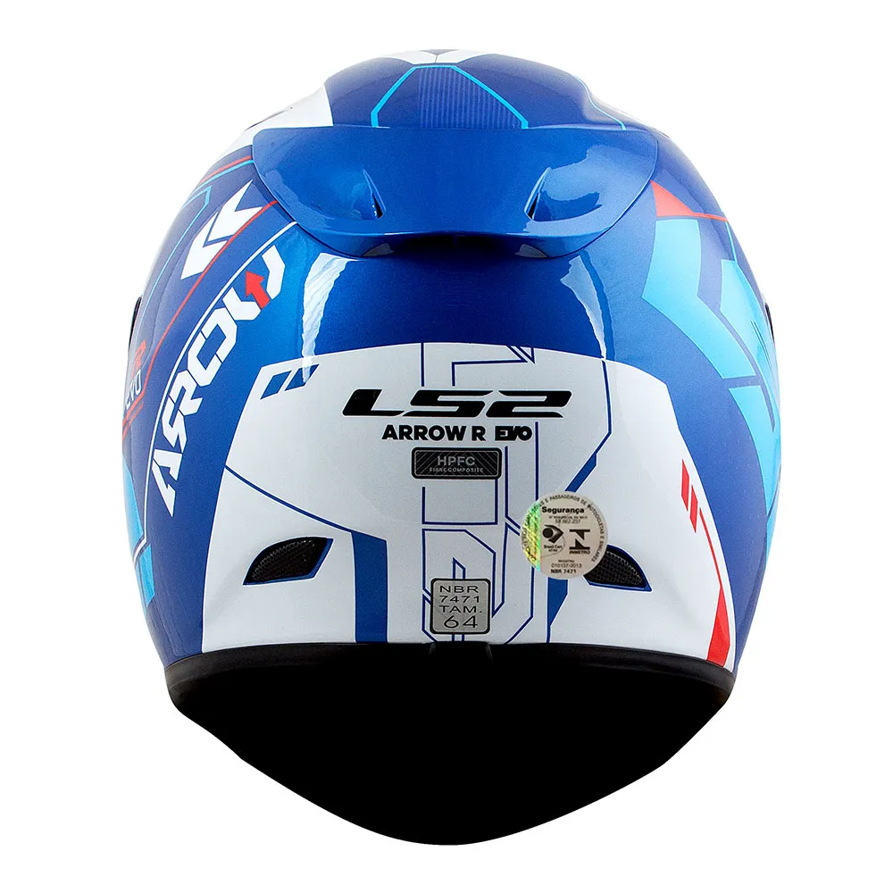 Capacete LS2 FF323 Arrow Techno Azul - Imagem 3