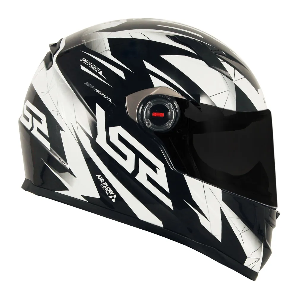 Capacete LS2 FF358 Draze Preto & Branco - Imagem 2