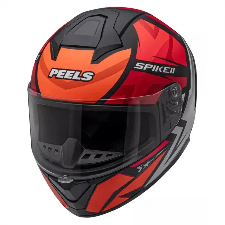 Capacete Peels Spike II 1ST – Preto & Vermelho - Imagem 2