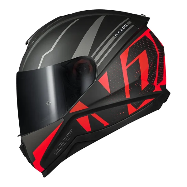 Capacete Norisk Razor Full – Preto Fosco & Vermelho