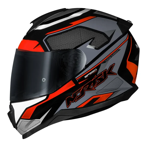 Capacete Norisk Razor Speedmax - Cinza & Laranja