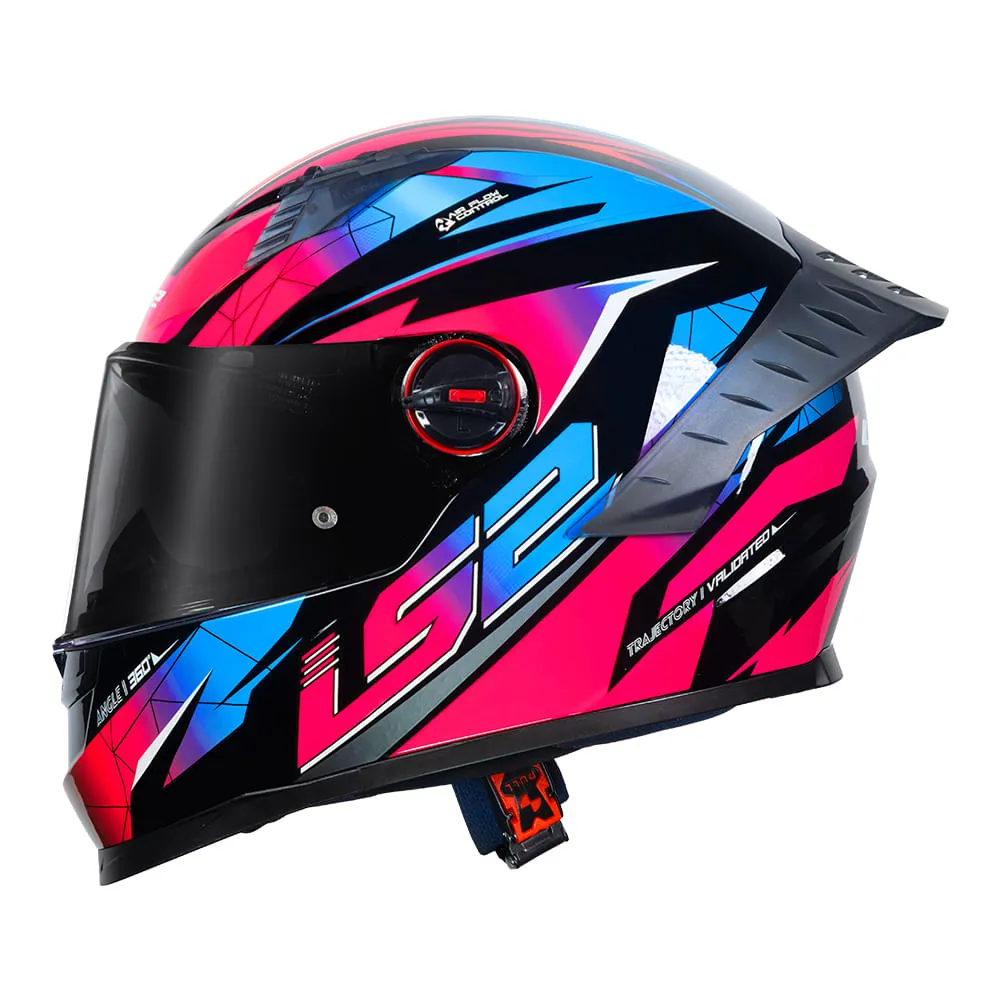 Capacete LS2 FF358 Pro Airline Azul & Roxo