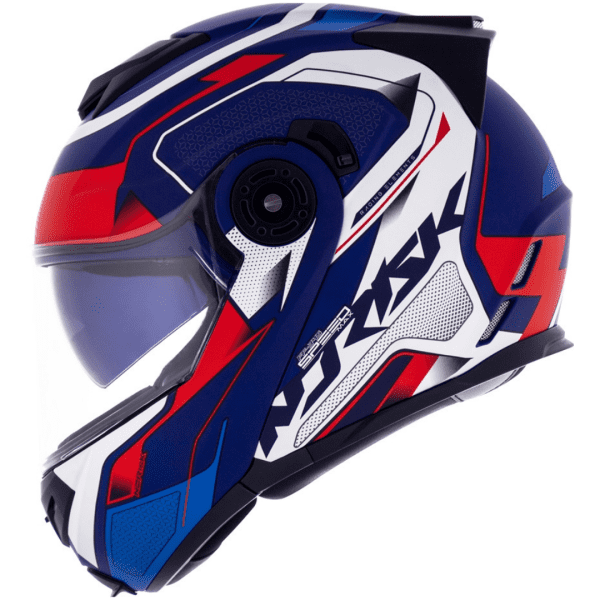 Capacete Norisk FF345 Speedmax - Azul/Branco/Vermelho