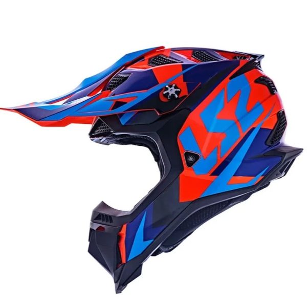 Capacete LS2 MX700 Subeverter Evo Nimble Azul & Laranja