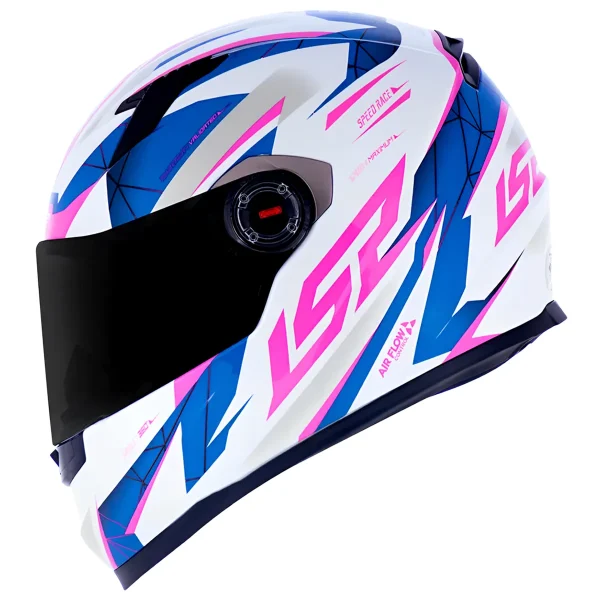 Capacete LS2 FF358 Draze Azul & Rosa