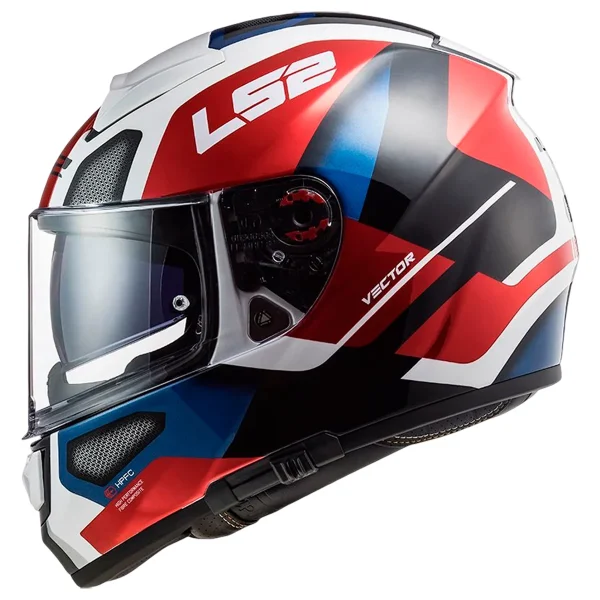 Capacete LS2 FF397 Vector Automat Branco & Vermelho