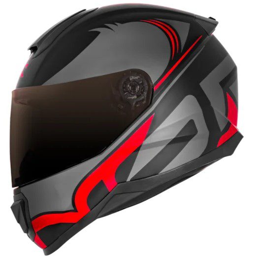 Capacete Norisk Razor Squalo - Preto & Vermelho