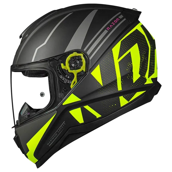Capacete Norisk Razor Full – Preto Fosco & Amarelo