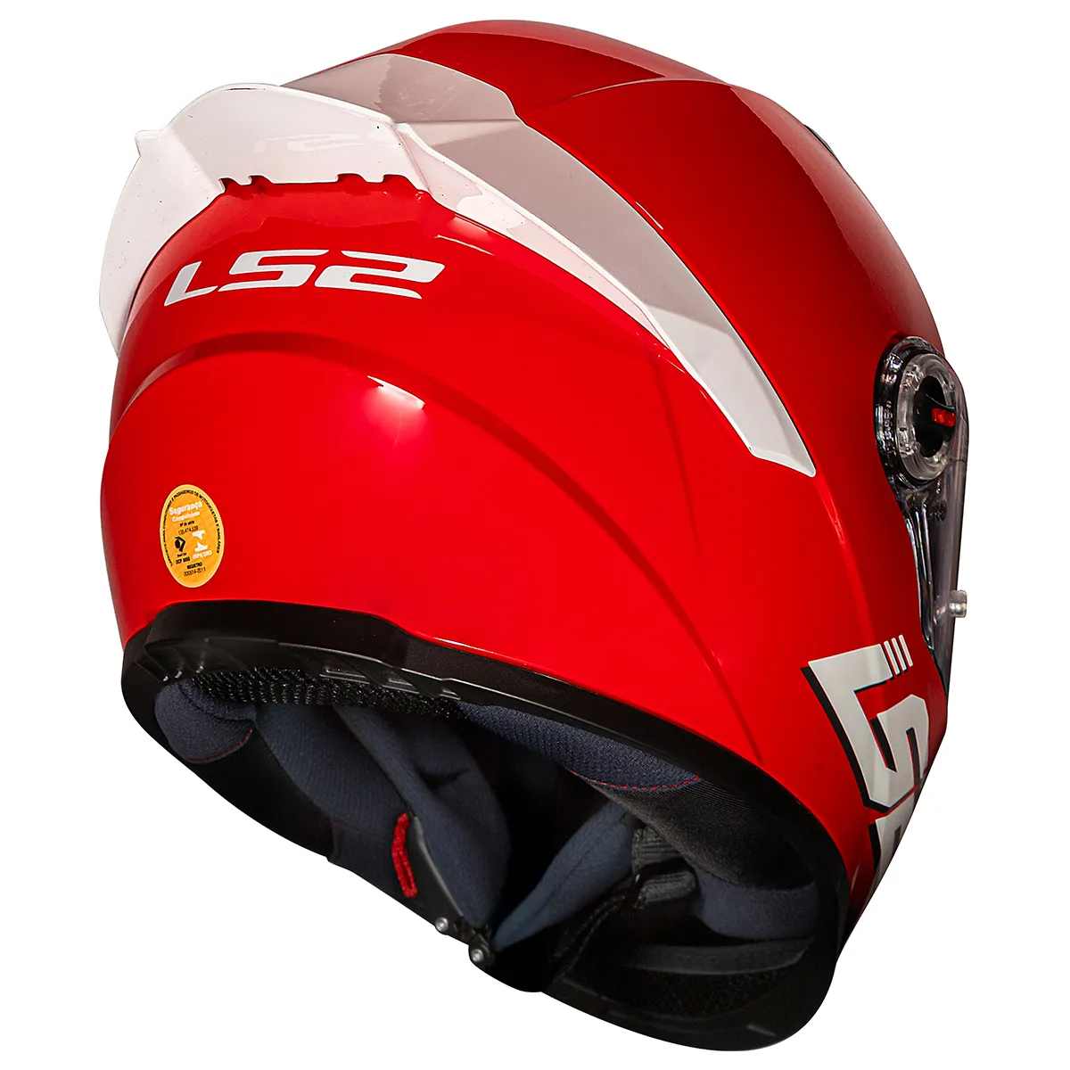 Capacete LS2 FF358 Monocolor Bright Vermelho - Imagem 3