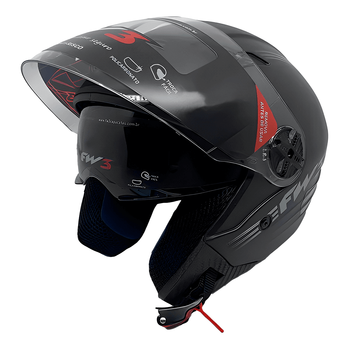 Capacete FW3 X-Open UP Limited - Imagem 2