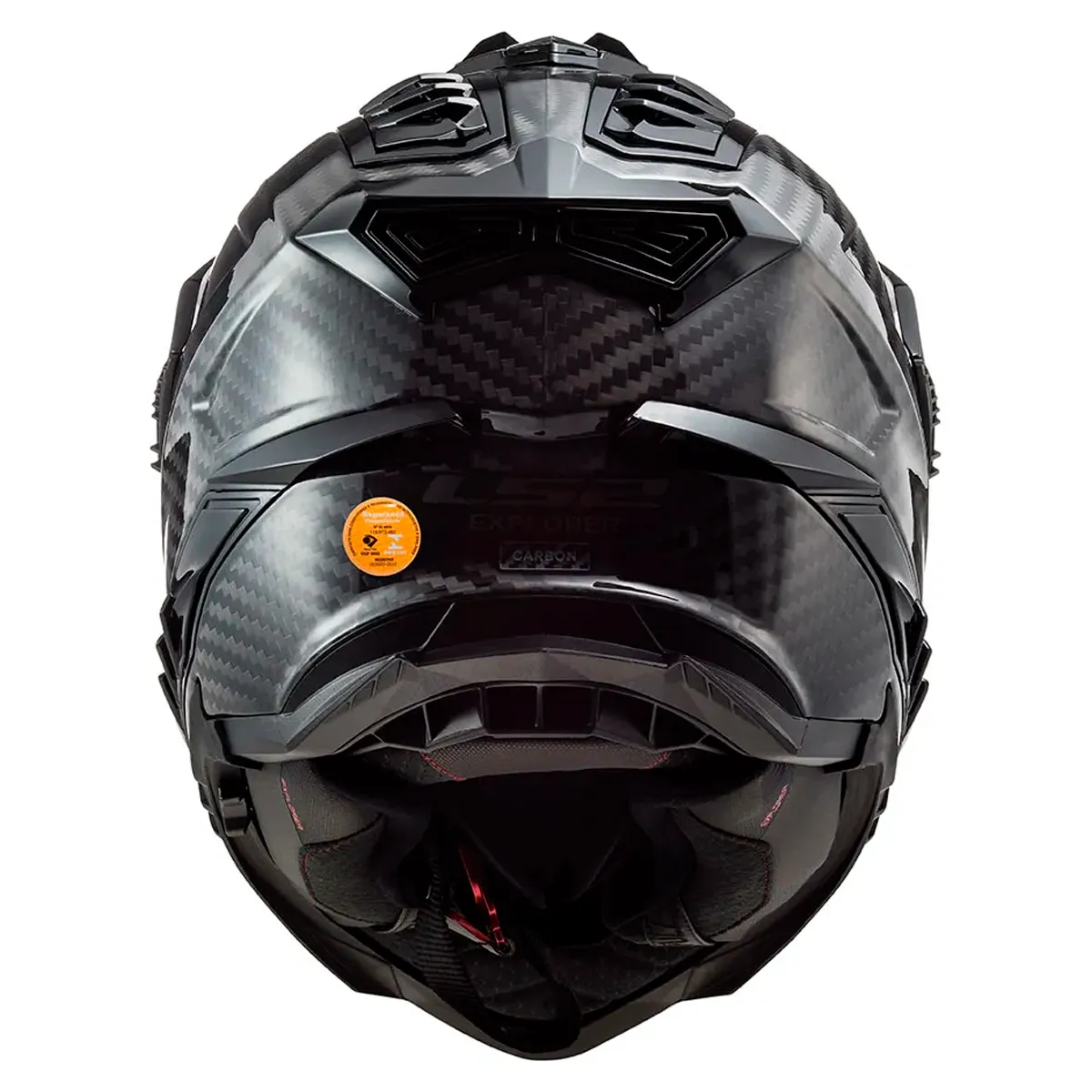 Capacete LS2 MX701 Explorer Carbon Monocolor Preto Fosco - Imagem 3