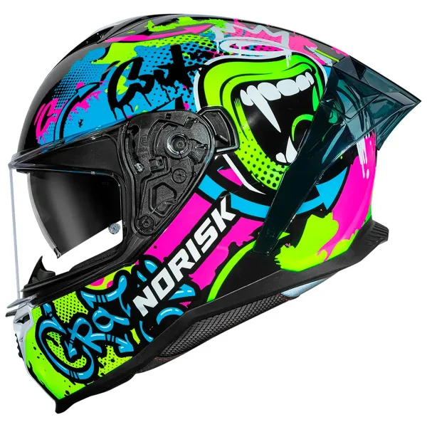 Capacete Norisk Strada II WOW - Preto & Amarelo