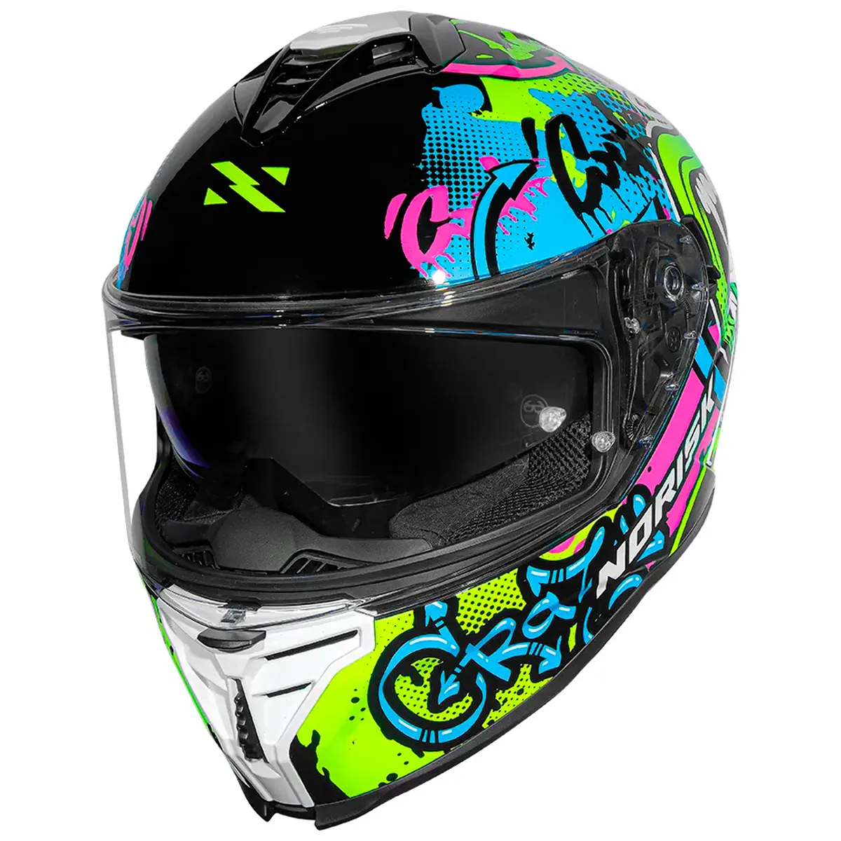 Capacete Norisk Strada II WOW - Preto & Amarelo - Imagem 2
