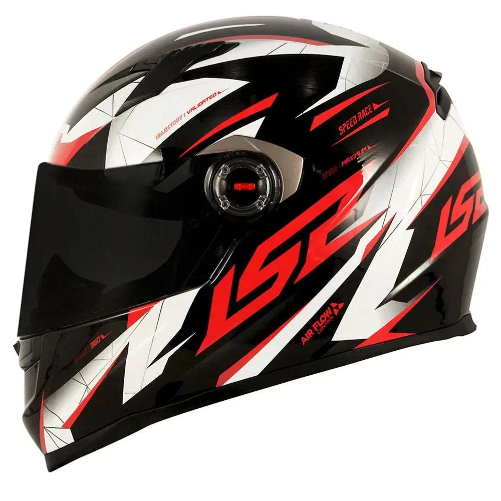 Capacete LS2 FF358 Draze Preto & Vermelho