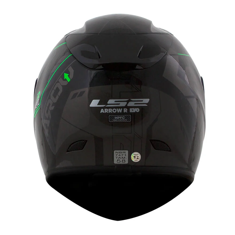 Capacete LS2 FF323 Arrow Techno Preto & Verde - Imagem 3