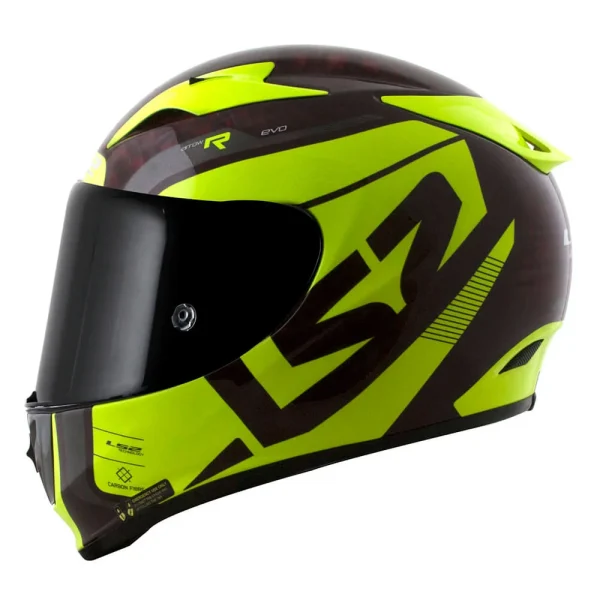 Capacete LS2 FF323 Arrow Evo Sting Preto & Amarelo ( Carbon )