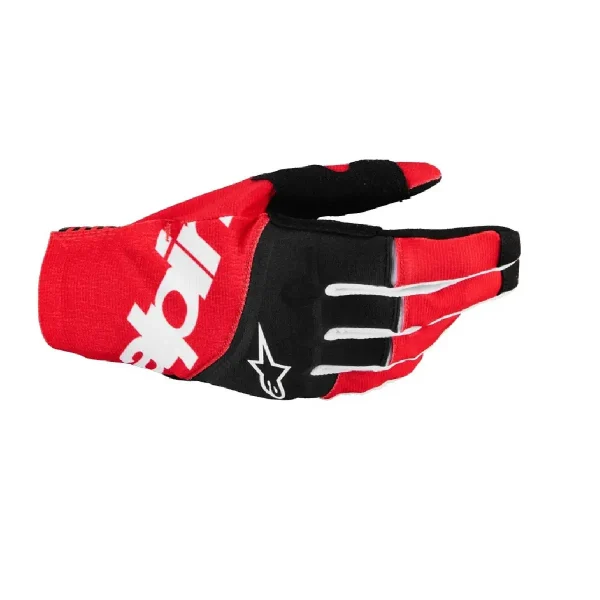 Luva Alpinestars Techstar 22 - Branco & Vermelho