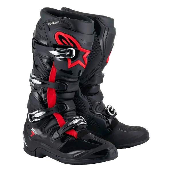 Bota Alpinestars Tech 7 - Preta & Vermelho