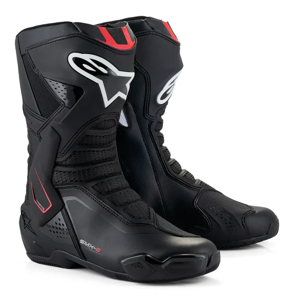 Bota Alpinestars SMX-6 V3 – Preta & Vermelho