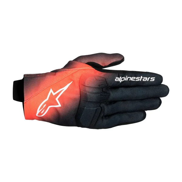 Luva Alpinestars Reef V2 – Preto & Vermelho Fluo