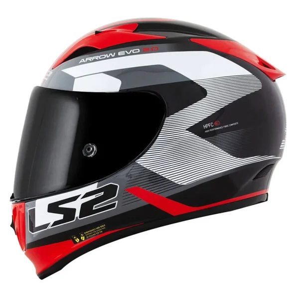 Capacete LS2 FF323 Arrow Evo Compete Vermelho & Preto