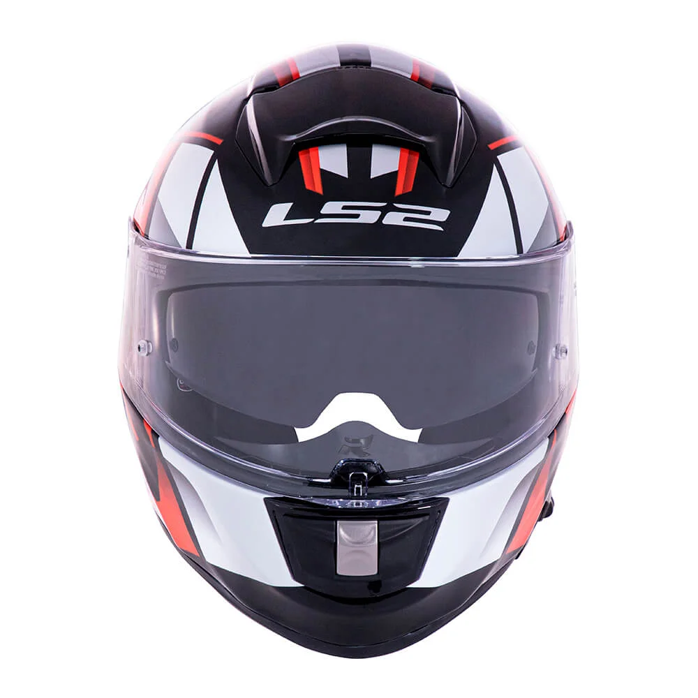 Capacete LS2 FF397 Vector Evo Kripton Preto & Laranja Fosco - Imagem 2