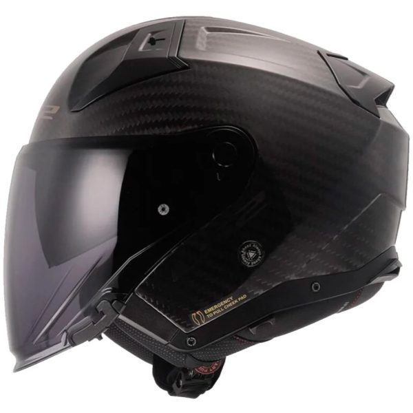 Capacete LS2 OF603 Infinity II Solid Carbon – Preto Fosco