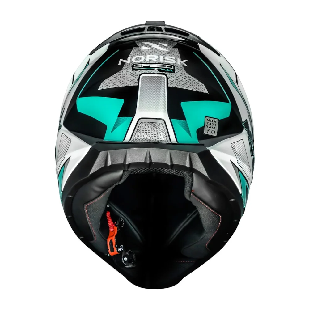 Capacete Norisk Razor Speedmax – Preto & Verde - Imagem 3