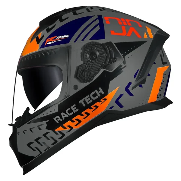 Capacete Race Tech VOLT Ninja Cinza e Azul